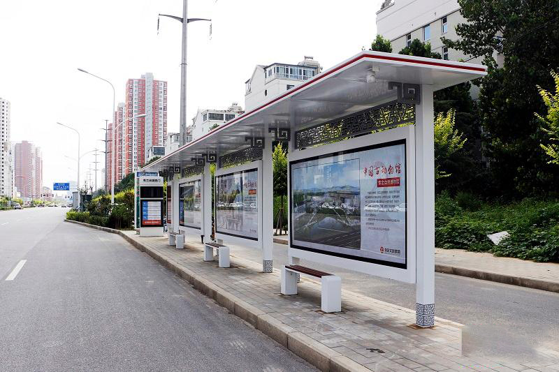 保定新型公交候車亭整體外觀